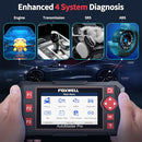 FOXWELL Car Scanner NT604 Elite OBD2 Scanner ABS SRS Transmission, Check Engine Code Reader,Diagnostic Scan Tool with SRS Airbag Scanner, Car Diagnostic Scanner for All Cars with Battery Test