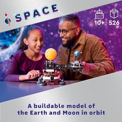 LEGO® Technic Planet Earth and Moon in Orbit 42179 Building Set, Outer Space toy set for Kids Aged 10 and Over, Solar System Toy, Imaginative, Independent Play for Boys and Girls