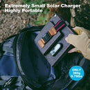 [Upgraded Tiny Solar Charger] BigBlue 14W SunPower Solar Panels with USB-A Port(5V/2.4A Max), IPX4 Waterproof, Portable Solar Phone Charger Compatible with iPhone X/8/7, Tablet, Samsung LG etc