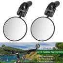 2PCS Bike Mirrors, Safe Rearview Mirror Bicycle Cycling Rear View Mirrors Adjustable Rotatable Handlebar Mounted Convex Glass Mirror