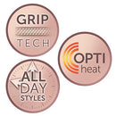 Remington PROluxe H9100 Heated Hair Rollers OPTIheat Technology Innovative Clip Design Two Sizes (25mm, 32mm) Pink/Black