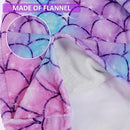 Mermaid Tail Blanket,Ultra-Soft Flannel Sleeping Blanket,Fish Scale Pattern Sleeping Bag Snuggle Blanket,Cute Mermaid Blanket for Kids Adults 50x145cm(Gradient Color)