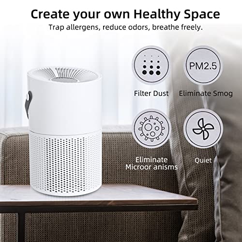 air purifier,Mini H13 HEPA air purifiers for the home Allergies Pets Hair in bedroom Office Living Room,Portable,Night Light,Reduce Germs,Australian standard power socket (air purifier)