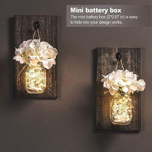 12 Pack Fairy Lights Battery Operated, Fairy Lights for Bedroom,7 Feet 20 Led Lights Waterproof Festoon String Lights for Gift Flower Indoor Christmas Party Wedding Home décor Products(Warm White)