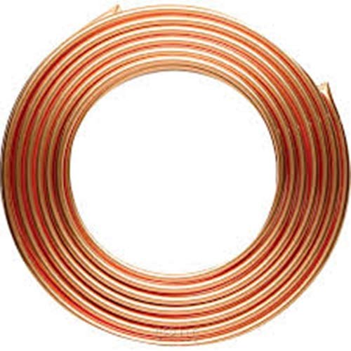 Copper Pipes, Cooling Pipes 8 mm Outer Diameter x 6 mm Inner Diameter x 6.56 Feet Copper Pipes Soft Coil for Air Conditioning (C1100 T2)