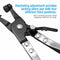 45° Water Pipe Hose Clip Pliers Clamp Swivel Drive Jaw Locking Removal Tool