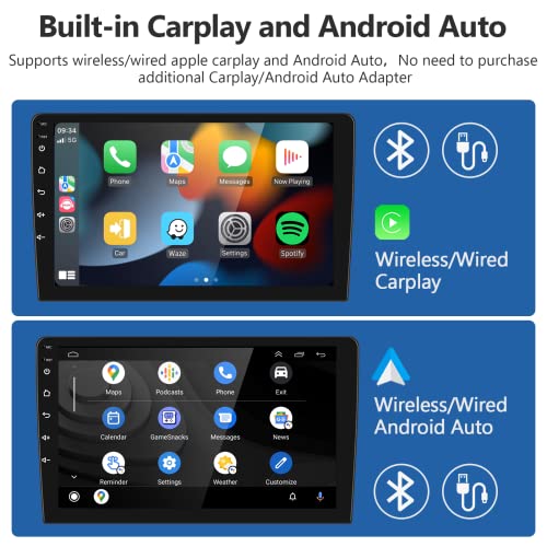 2G+64G for Toyota RAV4 2003 2004 2005 Android Car Stereo with Wireless Apple CarPlay Android Auto,podofo 9 inch Touch Screen Bluetooth Car Radio Receivers with GPS Navi HiFi Audio WiFi Backup Camera