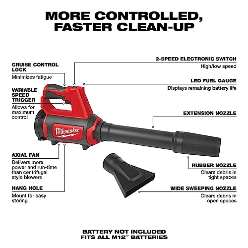 Milwaukee Electric Tool M12 Compact Spot Blower