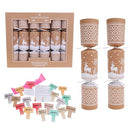 Toyland Pack of 6 Eco Friendly Reindeer Christmas Crackers - 100% Recyclable & Plastic Free