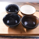 Japanese Style 4.5 Inch Rice Bowls Set of 4, Creative Ceramic Home Rice Salad Bowl Noodle Bowl, Soup Bowl