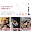 TOYANDONA Japanese Maneki Neko Lucky Cat Mobile Phone Pendant Copper Waving Cat Jingle Bell Mobile Phone Jewellery for DIY Key Chain Car Bag Purse Backpack Lucky Pendant Decoration Pack of 5