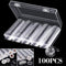 Coin Storage Box with 100 Pcs 30 mm Round Coin Case Capsules Holder, Perfect Organizer for Coin Collection