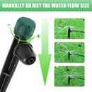 FOGWOWO 80Pcs Drip Irrigation Emitters for 1/4" Drip Tubing,Adjustable 360 Degree Automatic Irrigation Drippers on 5.5" Arrow Stake for Garden Irrigation Watering System