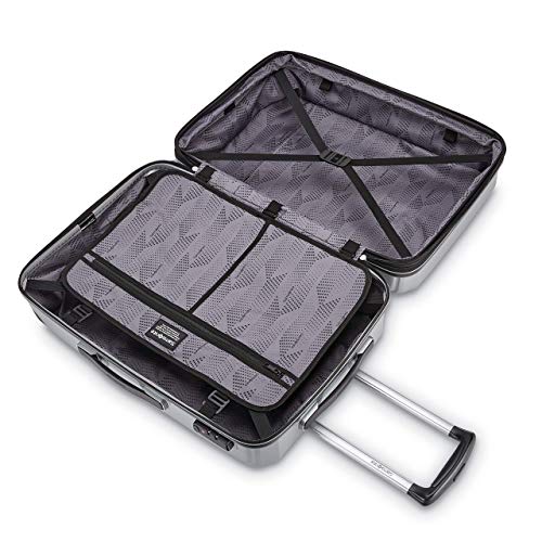 Samsonite Winfield 3 DLX Hardside Luggage with Spinner Wheels, Silver, 3-Piece Set (20/25/28), Winfield 3 DLX Hardside Expandable Luggage with Spinners