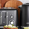 Sunbeam Alinea 4-Slice Toaster with High Lift | Wide Slots & Independent 2-Slice Controls | Dark Canyon Black | TA2740K