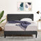 Zinus Liam Double Bed Frame Platform /Bedroom Furniture/Dark Grey Fabric