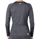 Speedo Women's UPF 50+ Rash Guard Long Sleeve SwimShirt, Water Beach Surf Swim Shirts, UV/Sun Protection Swimwear - XXS Grey