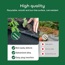 100-Pack 6 Inches Heavy Duty 11 Gauge Galvanized Steel Garden Stakes Staples Securing Pegs for Securing Weed Fabric Landscape Fabric Netting Ground Sheets and Fleece