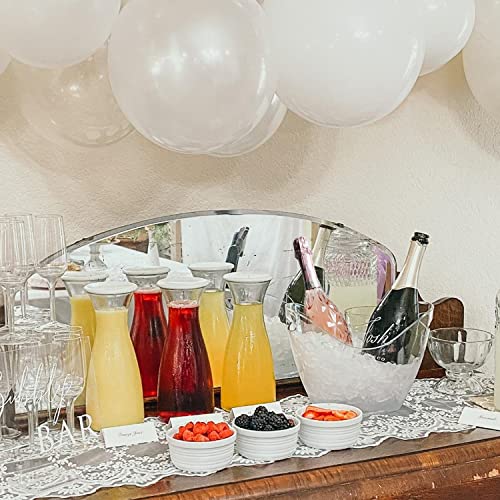 Beverage Tubs for Parties Plastic Ice Bucket for Cocktail Bar Clear Acrylic Wine Bucket with Scoops Drink Bucket Cooler for Chiller Bin for Champagne or Beer (8 L, 4 L)