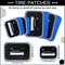 Zhengmy 40 Pieces Tire Patches 2.56 x 3.15 Inches, 3.15 x 4.7 Inches Tire Patch Tire and Tube Patch Tire Repair Tools Tire Patches Kit for Bike Motorcycle Vehicle Puncture Repair (Rectangle)