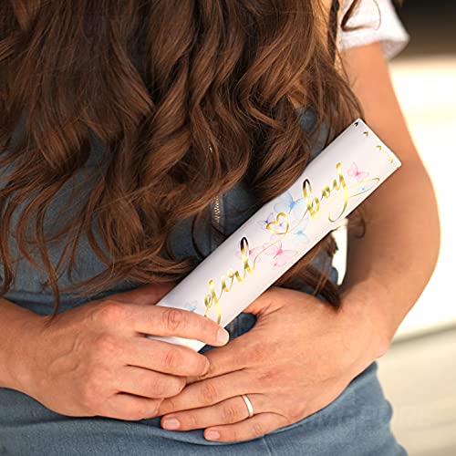 Gender Reveal Confetti Cannon - 2 Pack - Butterfly Shape Pink Gender Reveal Cannons | Baby Gender Reveal Poppers | Girl Gender Reveal Pink Party Popper Confetti Shooter | Pink Confetti Poppers