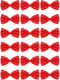 Geyoga 24 Pieces Men's Bow Ties Formal Satin Solid with Adjustable Neck Band Bow Ties for Men, Red, One size