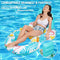 EKEPE Inflatable Pool Float for Adult, Flamingo Pool Lounge Float Chair with Cup Holders, Inflatable Tanning Pool Lounger Float, Water Pool Raft for Swimming Pool, Party, Beach - Flamingo