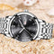 LIGE Watch for Men Fashion Elegant Analog Quartz Watch for Male Casual Waterproof Silver Stainless Steel Calendar Luxury Business Gents Dress Wristwatch Black Round Dial