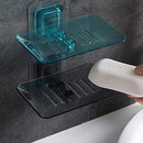 Bathroom Waterfall Tray Holder Soaps Plate Suction Case Containers Dish Storage