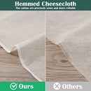 Reginary 24 Pcs Cheese Cloths Bulk, Grade 100, Hemmed Cheesecloth for Straining Unbleached Cotton Muslin Cloth Reusable for Cooking Baking Juicing Cheese Making (20 x 20 Inches)