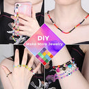 14600 Bracelets Making Kit Include Clay Beads and 3mm Glass Seed Beads DIY Set Preppy Polymer Heishi Beads for Jewelry Making with Smiley Face Letter Beads Etc, DIY Art Craft Kit for Girls Toy Gifts
