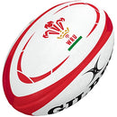 Gilbert Wales WRU Replica Rugby Ball 2020 - White and Red 5