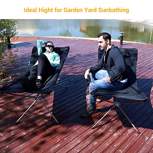 KingCamp Camping Cot for Adults Portable Hammock with Aluminum Alloy Stand Lightweight Robust Folding Sleeping Cot Non-Slip Outdoor Hammock Bed for Indoor Patio Garden Yard Nap Sunbathing Cot Black