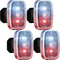 LED Safety Running Lights for Runners USB Rechargeable Bike Rear Tail Light Clip on Strobe Running Lights with 5 Lighting Modes Blinking Walking Dog Lights for Night Cycling Hiking Kid Pet (4 Pieces)