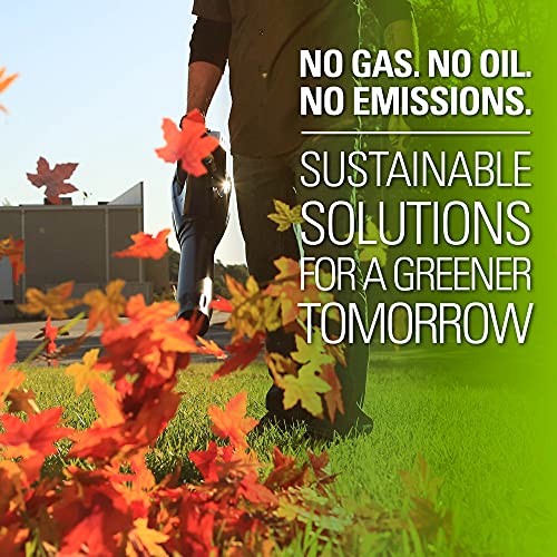 Greenworks 80V (125 MPH / 500 CFM / 75+ Compatible Tools) Cordless Axial Leaf Blower, 2.0Ah Battery and Charger Included