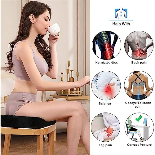 Gel Seat Cushion, Lower Back Support Office Chair Cushions for Sciatica Pain Relief, Orthopedic Seat Cushion for Office Chair, Car Seat, Sciatica, Chair Cushion Back Pain