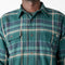 Dickies Men's Flex Flannel L/S Shirt Work Utility T, Forest Green Multi Plaid, XL