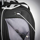 Samsonite Underseat Carry-on Spinner with USB Port, Jet Black, One Size, Underseat Carry-on Spinner with USB Port