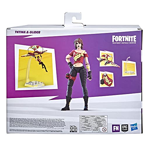 Hasbro Fortnite Victory Royale Series TNTina with Glider, 15 cm Collectable Action Figure with Accessories, Ages 8 and Above, Multi