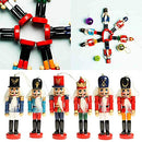 (Nutcracker-12) - BlueSpace Christmas Nutcracker Ornaments Set Wooden Nutcrackers Hanging Decorations for Christmas Tree Figures Puppet Toy Gifts (13cm , Set of 6pcs)