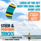 HQ Symphony Beach III 1.8 Aqua Steering Mat for Children and Adults, 60 x 180 cm, Includes 80 kp Blendline Cords, 2 x 25 m on Winder with Loops, Kites from 12 Years