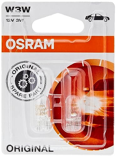 Osram 2821-02B Wedge Base 12V 3W Headlight Globe (Pack of 2)