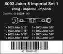 Wera 6003 Joker Imperial Combination Wrench 8-Pieces Set