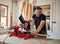 Einhell 4300395 Dual Drag, Crosscut and Miter Saw TC-SM 2534/1 (Maximum 2350 W, Integrated Drag Function, Saw Head Tilts to Left/Right, Laser, Include Carbide-Tipped Precision Saw Blade)