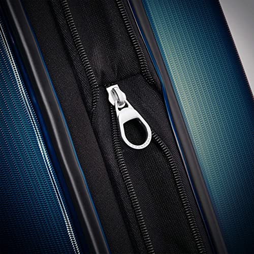 Samsonite Unisex-Adult Winfield 3 DLX Hardside Expandable Luggage with Spinners, Navy, Checked-Medium 25-Inch, Winfield 3 DLX Hardside Expandable Luggage with Spinners