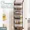 Gominimo Over the Door Pantry Organizer, 6-Tier Adjustable Baskets Pantry Organization and Storage, Metal Door Shelf with Detachable Frame, Space Saving Hanging Spice Rack for Kitchen Pantry Bathroom