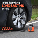 ZEPHYR S3 Tire Inflator Portable Air Compressor with 7800mAh Battery and 100% Duty Cycle, Air Pump for Cars, SUVs, Bikes, Balls (Dark Cyan)