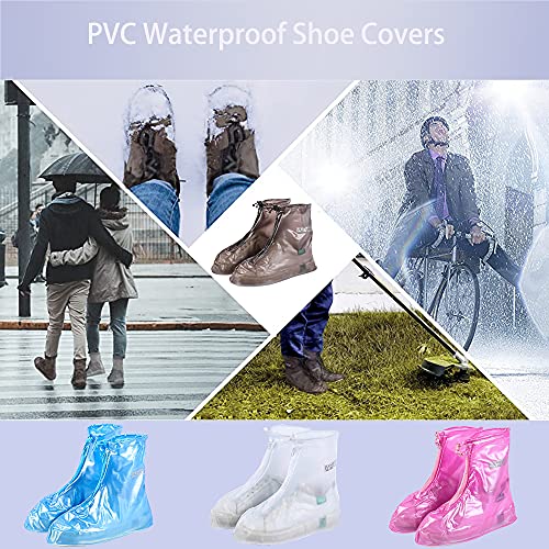 Waterproof Shoe Covers Reusable Non Slip Snow Rain Shoe Covers Shoe Protector Guards Water Resistant Overshoe