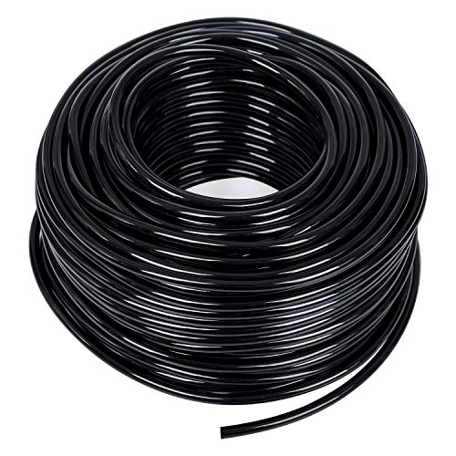 MIXC 200ft 1/4 inch Blank Distribution Tubing Drip Irrigation Hose Garden Watering Tube Line