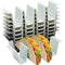Youngever 8 Pack Plastic Taco Holder Stand, Dishwasher Top Rack Safe, Microwave Safe, Set of 8 Assorted Colors (Urban)
